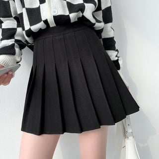 Khaki Pleated Skirt Womens 2024 Autumn and Winter New Arrival Skirt High Waist Slimming A- Line Skirt All-Match Woolen Skirt Black wool - pzsku/ZA729CFB22EAACE2E15E4Z/45/1746228647/1faee7eb-4934-4093-94c0-f567917d62cf