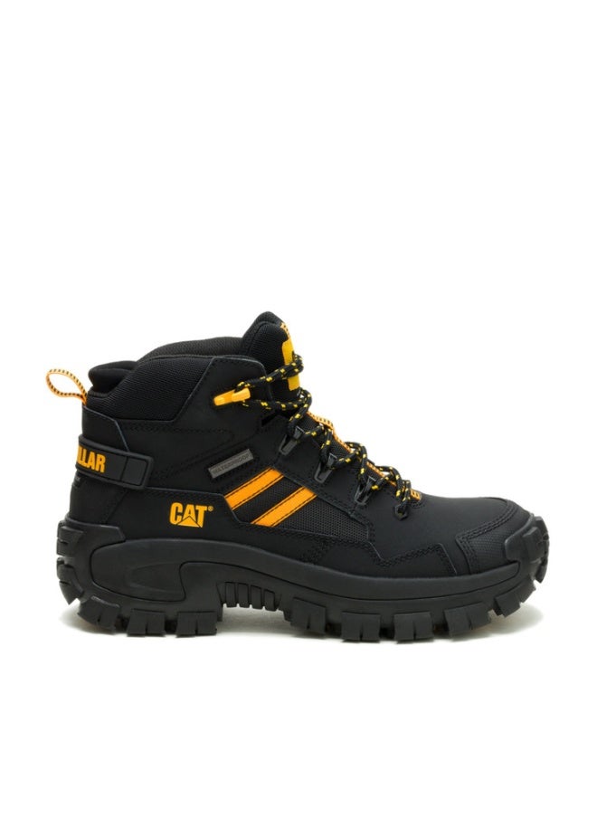 CATERPILLAR بوت عمل CAT Invader Mid Vent WP NM للرجال - رأس مركب مقاوم للماء، مقاوم للانزلاق، مصنف EH، مريح مع تهوية - أسود - Image 1