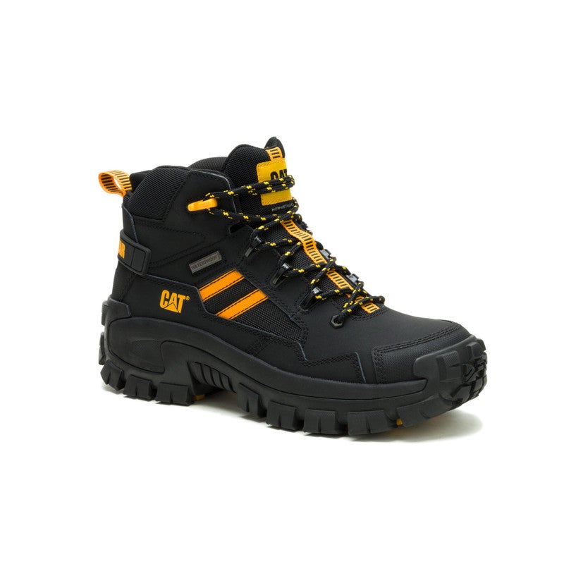CATERPILLAR بوت عمل CAT Invader Mid Vent WP NM للرجال - رأس مركب مقاوم للماء، مقاوم للانزلاق، مصنف EH، مريح مع تهوية - أسود - Image 2