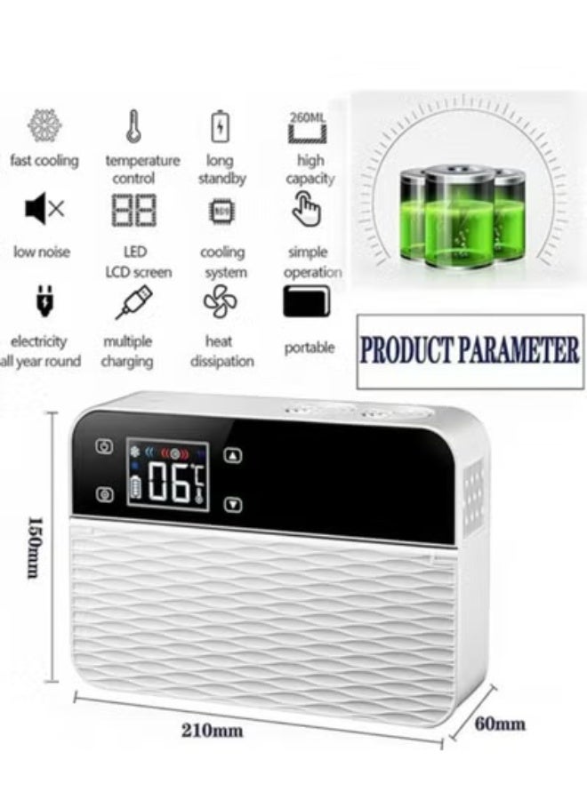 Medical-grade insulin cooler - a portable, battery-powered travel refrigerator (2-8°C), a smart cooler box designed specifically for pharmaceutical supplies (including batteries and a carrying bag). - Image 5