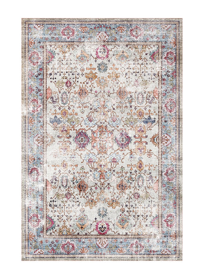 ايست من نون سجادة مضادة للانزلاق - الحجم - 183 × 275 (6x9 قدم) | اللون - صدئ وكريم | تراث كلاسيكي | مثالية كسجاد لغرفة المعيشة، غرفة النوم والمكتب - Image 1