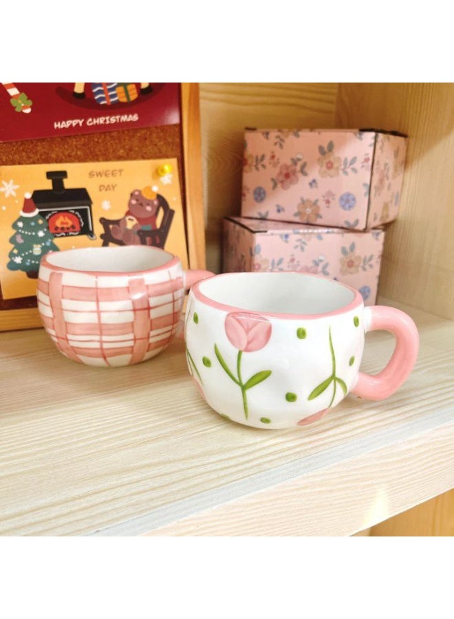Porcelain mug rose - Image 1