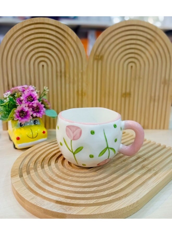 Porcelain mug rose - Image 2