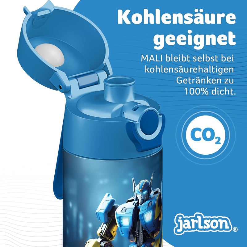 Jarlson جارلسون - قارورة م��اه أطفال مالي الفولاذية المقاومة للصدأ - قارورة معزولة للأطفال - قوارير خالية من BPA - للمدرسة والرياضة ورياض الأطفال - 350 مل - Image 4