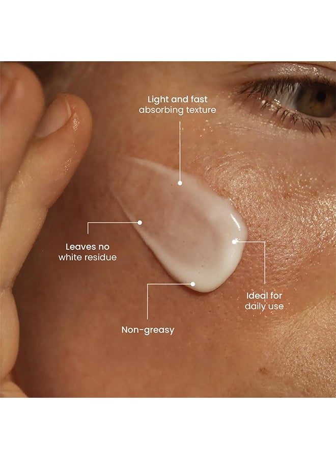 زيفارن واقي شمس يومي خفيف وشفاف بعامل حماية واسع الطيف SPF 40، واقي شمس للوجه شفاف، واقٍ غير مرئي للوجه، أساس مكياج، كريم واقي خفيف للوجه يوميًا، خالٍ من الزيوت، خفيف وسريع الامتصاص، مقاوم للماء والعرق، حماية يومية من الشمس، 50 مل - Image 2