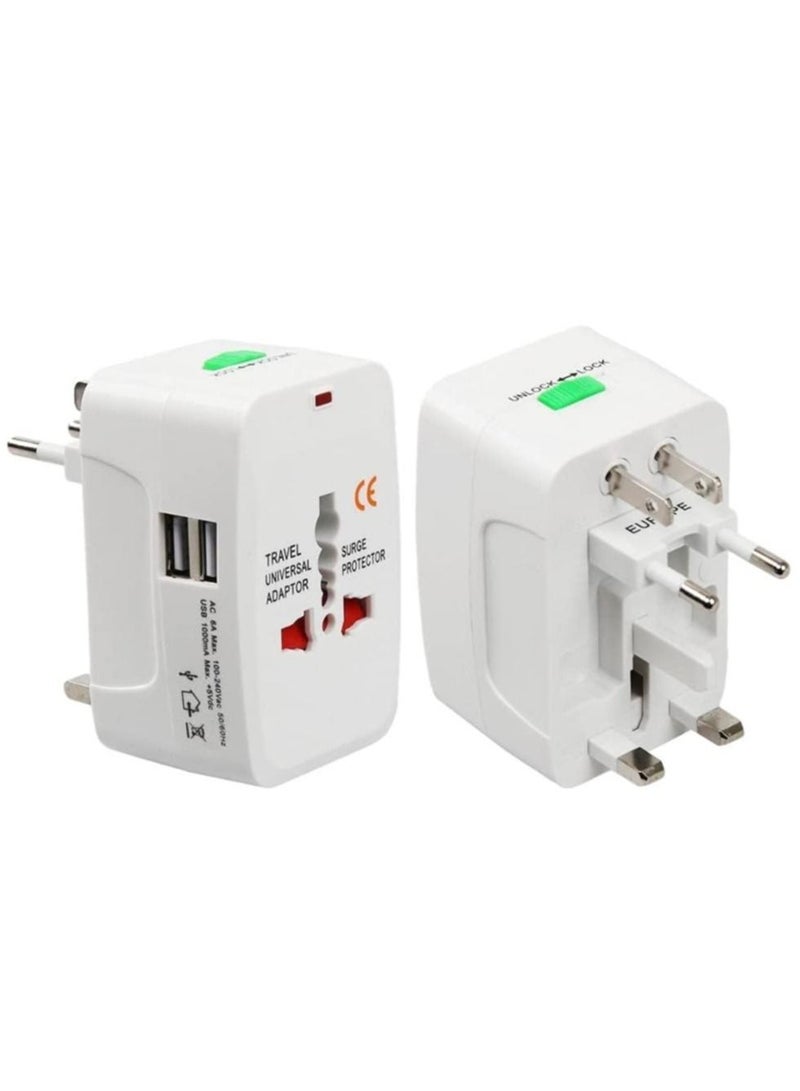 ELTRAZONE Universal Multi-Use Travel Power Charger Adapter - White - Image 5