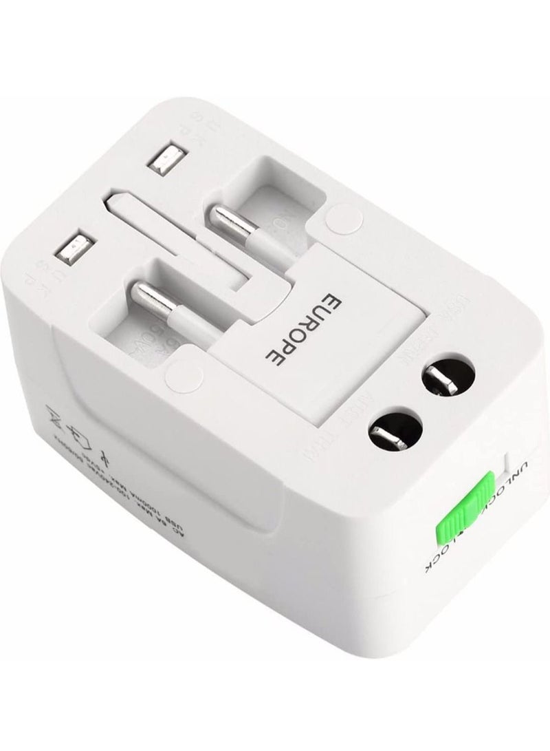 ELTRAZONE Universal Multi-Use Travel Power Charger Adapter - White - Image 3