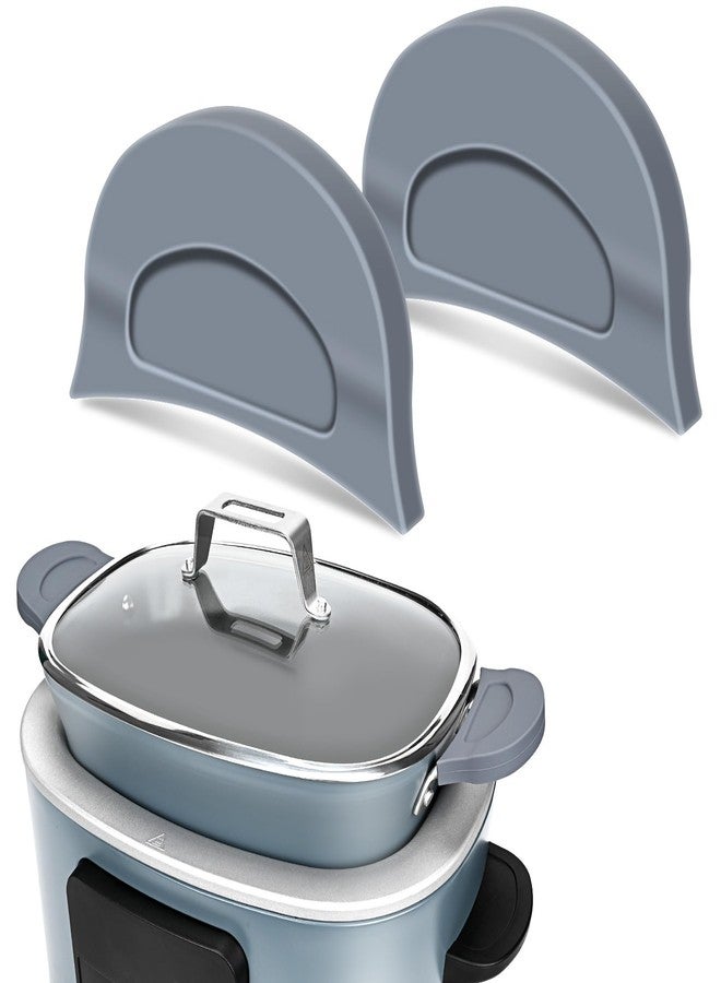 أويرلايز غطاء مقبض سيليكون لقدر الطهي البطيء Ninja Crockpot، غطاء مقبض سيليكون لقدر الطهي البطيء Ninja Foodi Possiblecooker Pro، كم، حامل، قفاز، قبضة، ملحقات مطبخ، مقاوم للحرارة، لا مزيد من حروق اليد - Image 1