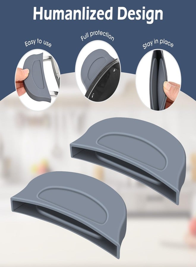 أويرلايز غطاء مقبض سيليكون لقدر الطهي البطيء Ninja Crockpot، غطاء مقبض سيليكون لقدر الطهي البطيء Ninja Foodi Possiblecooker Pro، كم، حامل، قفاز، قبضة، ملحقات مطبخ، مقاوم للحرارة، لا مزيد من حروق اليد - Image 3