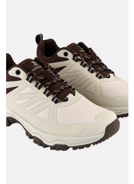 Nordland Men Brand Logo Lace Up Casual Shoe, Beige  - Image 3