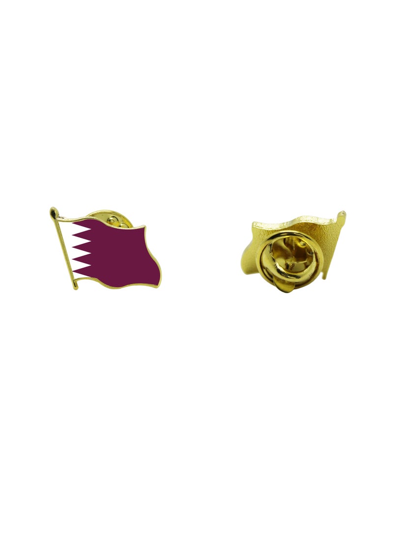 PRINTSHOP4ME - Qatar National Flag Lapel Pins and Brooch Badge to show your patriotism for Qatar (Flag Badge) - Image 1