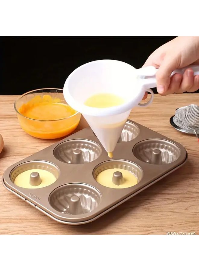 Adjustable Handheld Batter Dispenser With Stand 1pc Heavy Duty Plastic For Pancakes Muffins Cakes - Image 3