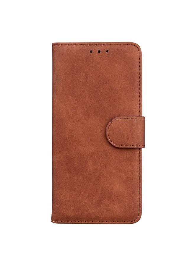 S-TOP Case For Redmi Note 14 Pro / Note 14 Pro+ 5G Skin Feel Pure Color Flip Leather Phone Case - Image 2