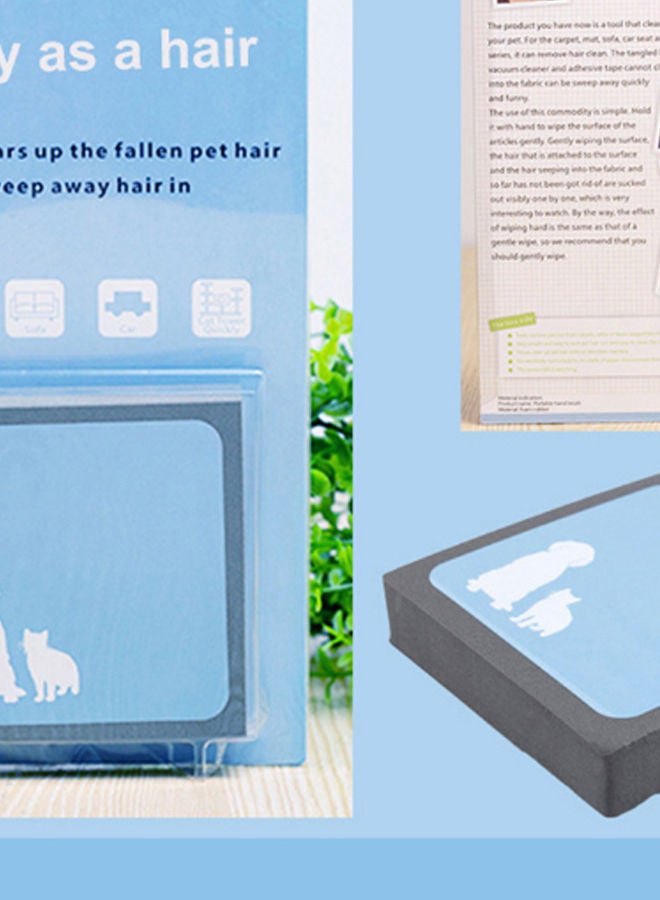 NIBEMINENT Pet Hair Remover Extractor Cleaning Tool Blue/Black - Image 2