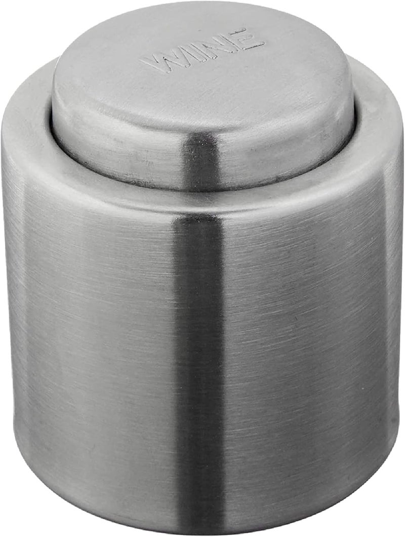 Cilio 18/10 Stainless Steel Wine Sealer - Airtight and Leakproof Wine Bottle Stopper - Image 1