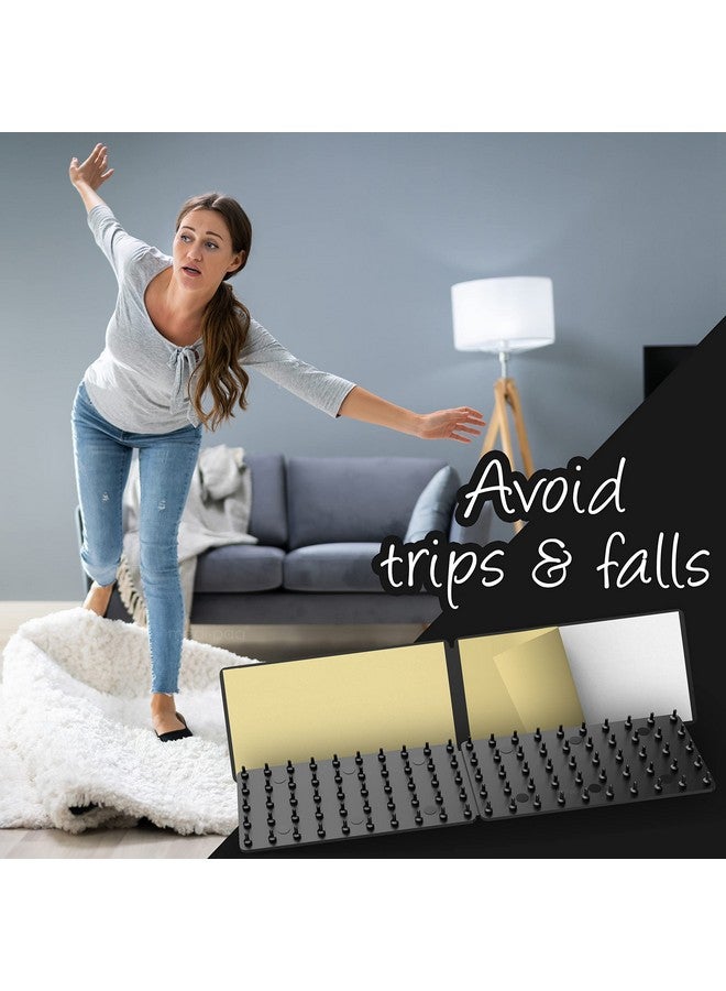 Medipaq Medipaq Greatideas Non-Slip Mat and Rug Grippers - Stop Your Mats and Rugs from Slipping and Sliding! Black 4X Pack  - Image 4