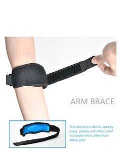 Oasisgalore 2-Pack Tennis Elbow Support Strap, Elbow Brace with Compression Pad for Pain Relief, Men & Women  - Image 3