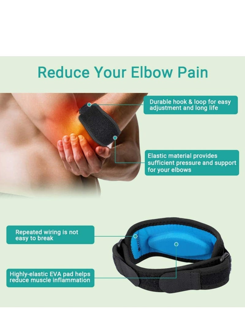 Oasisgalore 2-Pack Tennis Elbow Support Strap, Elbow Brace with Compression Pad for Pain Relief, Men & Women  - Image 5