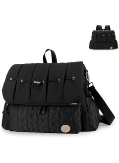 HOOKOR Baby Nappy Changing Tote Bag, Stylish Large Capacity Multifunctional Baby Changing Bag Satchel Messenger Bag Travel Diaper Bag.  - Image 1