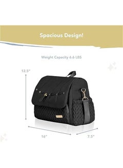 HOOKOR Baby Nappy Changing Tote Bag, Stylish Large Capacity Multifunctional Baby Changing Bag Satchel Messenger Bag Travel Diaper Bag.  - Image 4