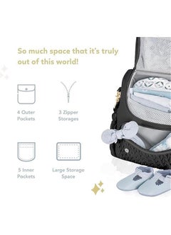 HOOKOR Baby Nappy Changing Tote Bag, Stylish Large Capacity Multifunctional Baby Changing Bag Satchel Messenger Bag Travel Diaper Bag.  - Image 5