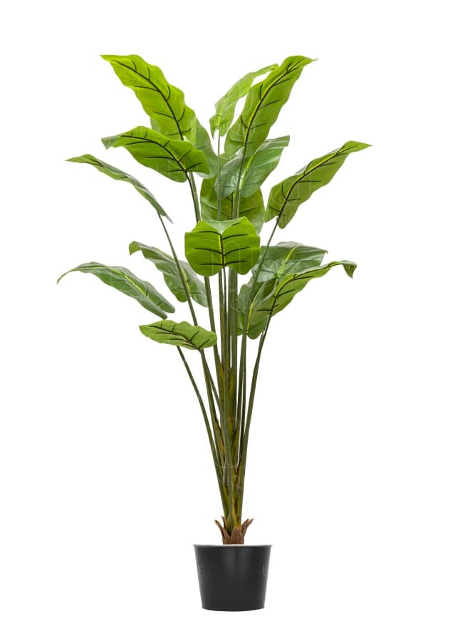 Unique Pots And Plants Banana Single Yellow Stem Artificial Tree H150CM  - Image 1