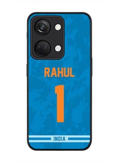 Cover for ONEPLUS NORD 3 5G / OnePlus Ace 2V Case, Rugged Black Slim fit Protective Phone Cases - Player Name - KL Rahul, Jersey Number- 1
