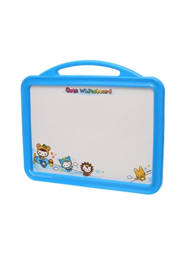 Plastic Drawing And Writing Board 2 in 1 With Magnetic Alphabet letters And Creative Educational Operations Aiming To Teach Children All Educational Skills  - Blue - Image 2