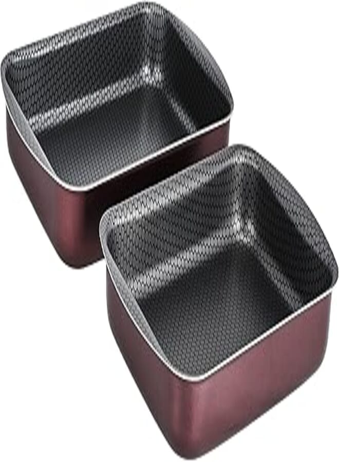 Trueval rectangular oven tray 2 pieces assorted colors - size 30 and 35