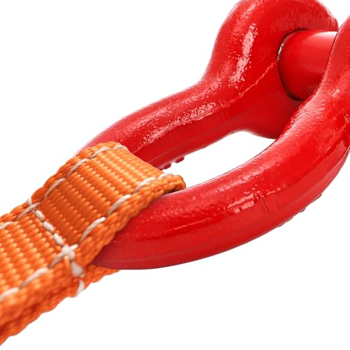 Bekith 3 Pack D Ring Shackles - 3/4" Rugged Unbreakable Heavy Duty Tow Shackle for Strap, Winch, Vehicle Recovery - 28.5 Ton (57,000 Lbs) Maximum Break Strength, Red - Image 5