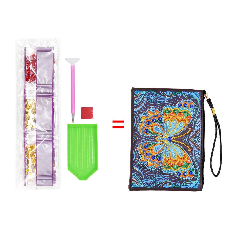 Diamond Painting Special-Shaped Diamond Bag Portable Derivatives Diy Diamond Embroidered Butterfly Coin Purse 5D Round Diamond Mandala - Image 1