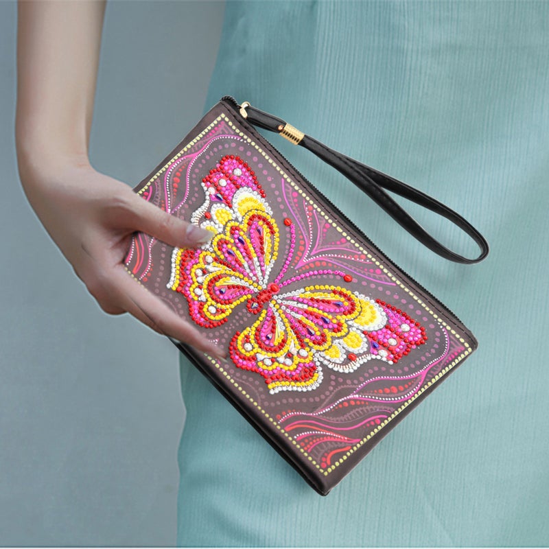 Diamond Painting Special-Shaped Diamond Bag Portable Derivatives Diy Diamond Embroidered Butterfly Coin Purse 5D Round Diamond Mandala - Image 5
