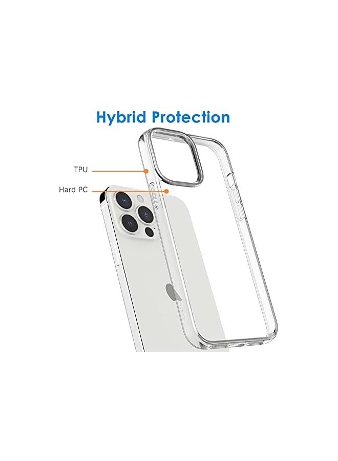 Jetech Case for iPhone 13 Pro Max 6.7-Inch, Non-Yellowing Shockproof Phone Bumper Cover, Anti-Scratch Clear Back (Clear) - Image 3