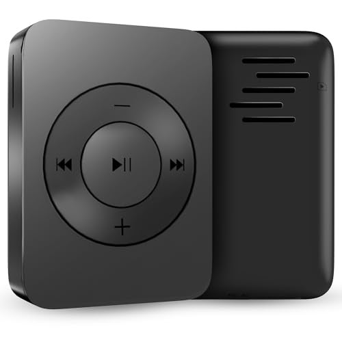 Sounce Bluetooth 128GB MP3 Player Built-in Speaker HiFi Lossless Portable Audio Player for Running Gym Travel Study Expandable 128GB Mini Music Player Screen-Free Digital Media Device Matte Black - Image 1
