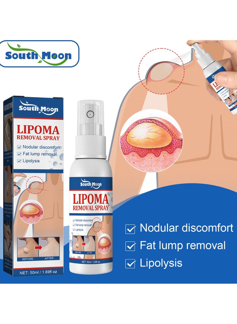 ساوث مون عبوة من 3 بخاخات لإزالة الأورام الشحمية، لتخفيف تكتل الدهون، وإزالة الكتل تحت الجلد 50 مل*3 - Image 2