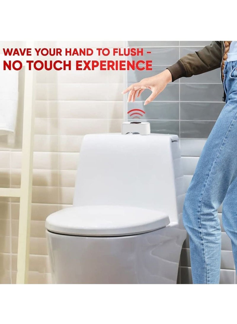 Automatic Toilet Flusher Infrared Sensor Touchless Toilet Flusher Kit Waterproof ABS Design Automatic Toilet Flusher for Home and Public Use Toilet Sensor Flusher  - Image 2