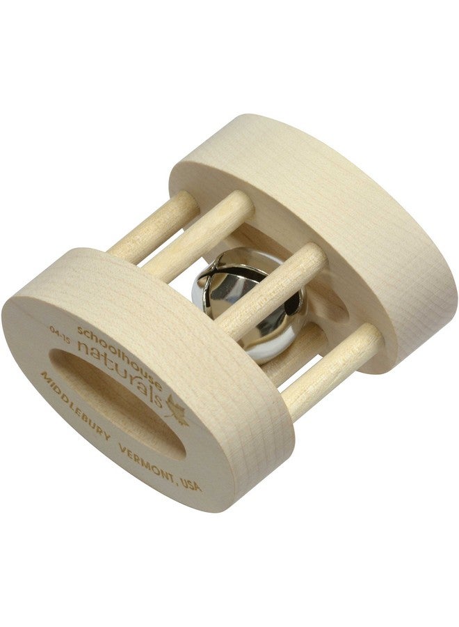 Maple Landmark Oval Bell Rattle - Unfinished - Image 2