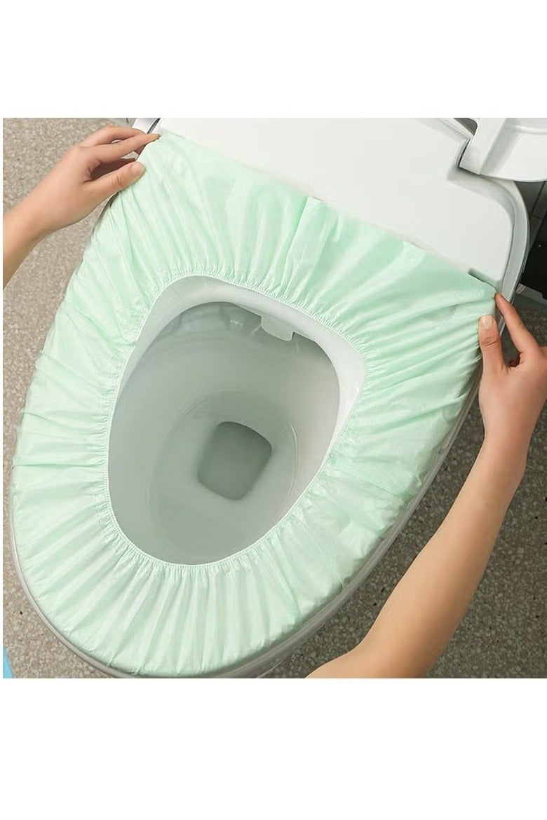 GIOIO 10-Pack Disposable Travel Toilet Seat Covers - Elastic, Hygienic & Portable - Image 1