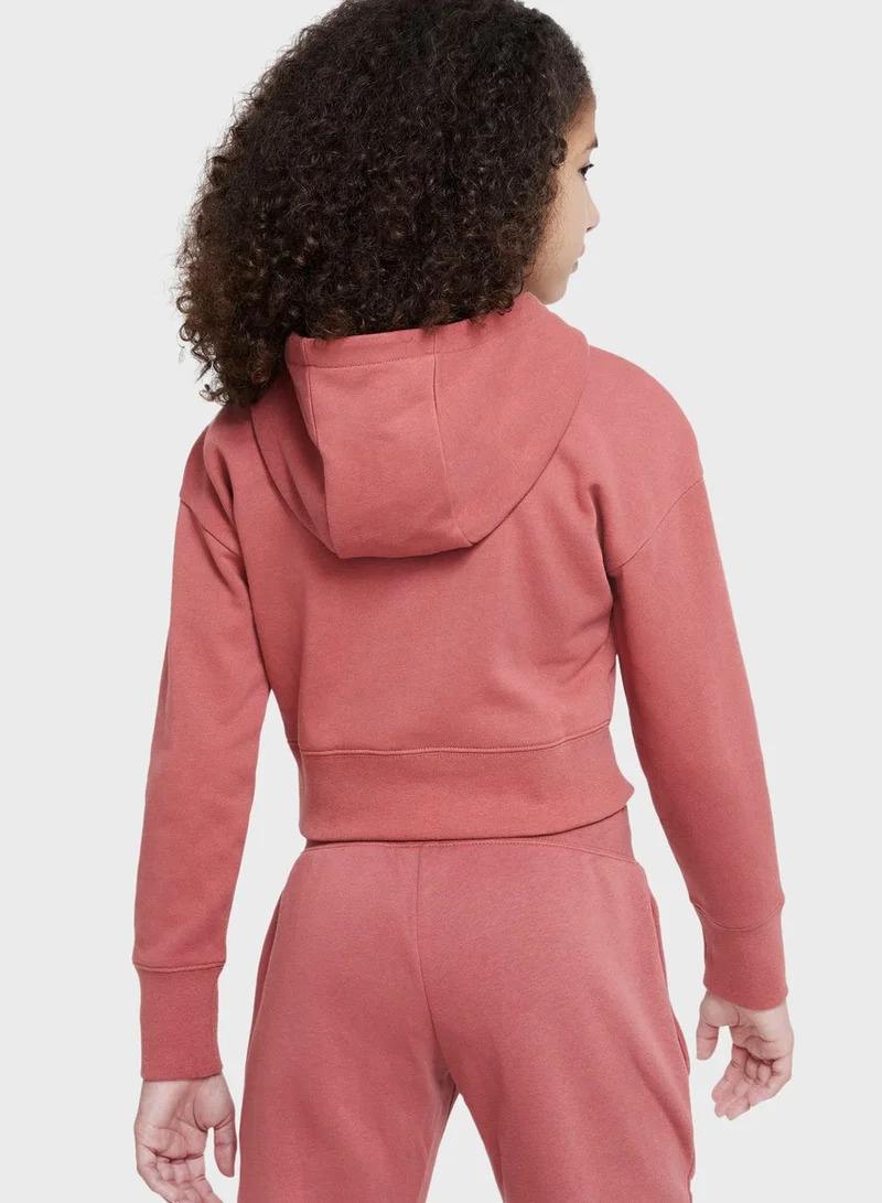 Nike Youth Nsw Club Cropped Hoodie