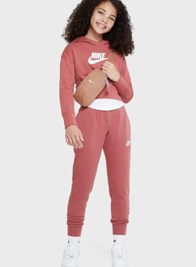 Nike Youth Nsw Club Cropped Hoodie