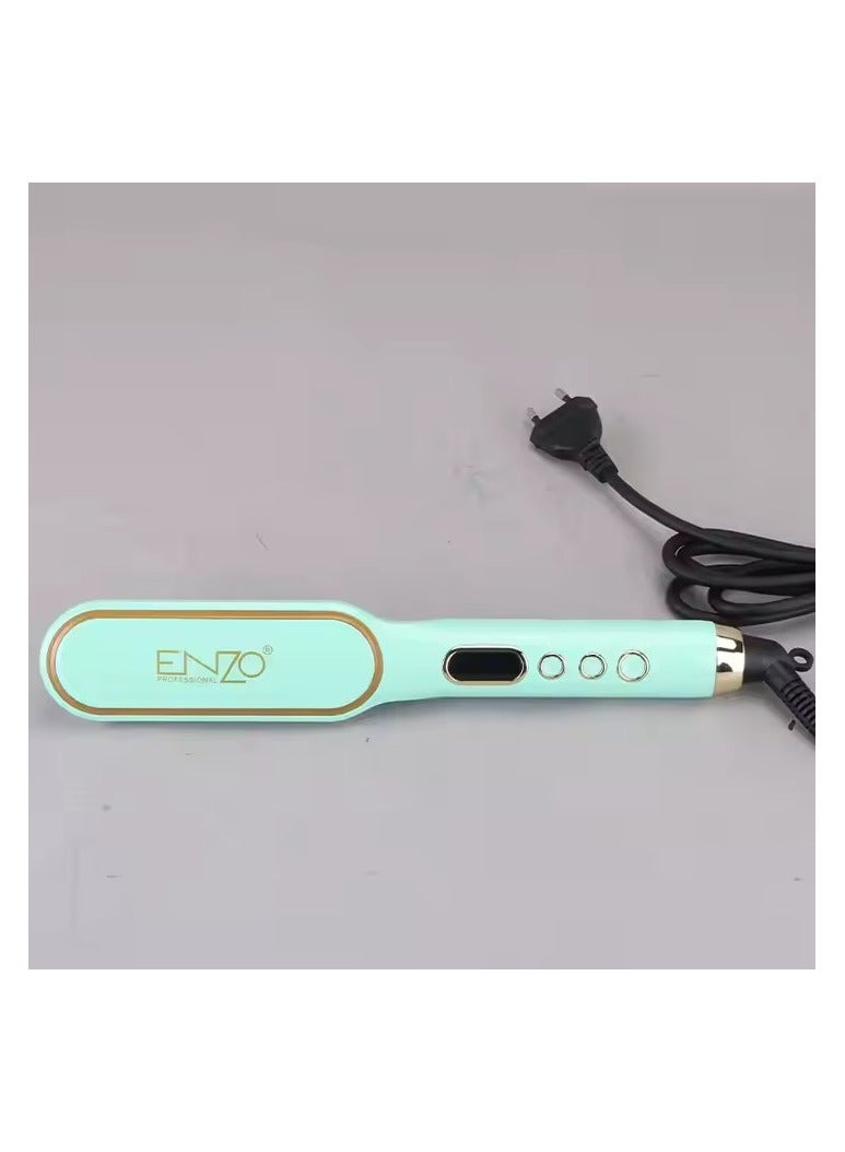 ENZO Professional فرشاة فرد الشعر المريحة مع تسخين سريع ودرجة حرارة قابلة للتعديل، تصل إلى 988F EN-4001 - Image 3