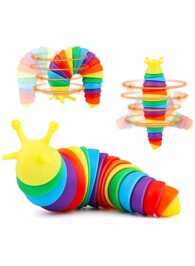 دي اي تي لعبة الحلزون الملتوية - لعبة لتخفيف التوتر مع أقراص دوارة 360 درجة، تصميم ملون، 7.5 بوصة - آمنة، محمولة، خالية من الروائح - للأطفال والكبار - Image 2