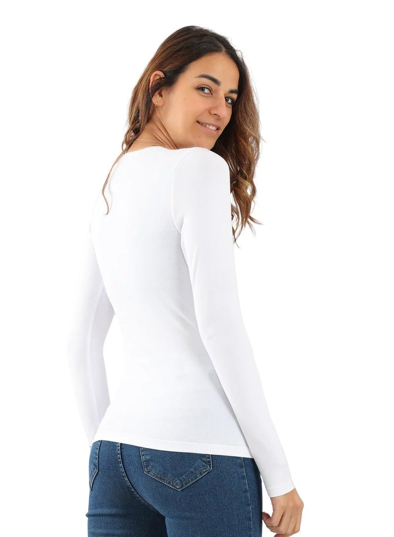 Karma Karma® Women Long Sleeves Top White  - Image 2