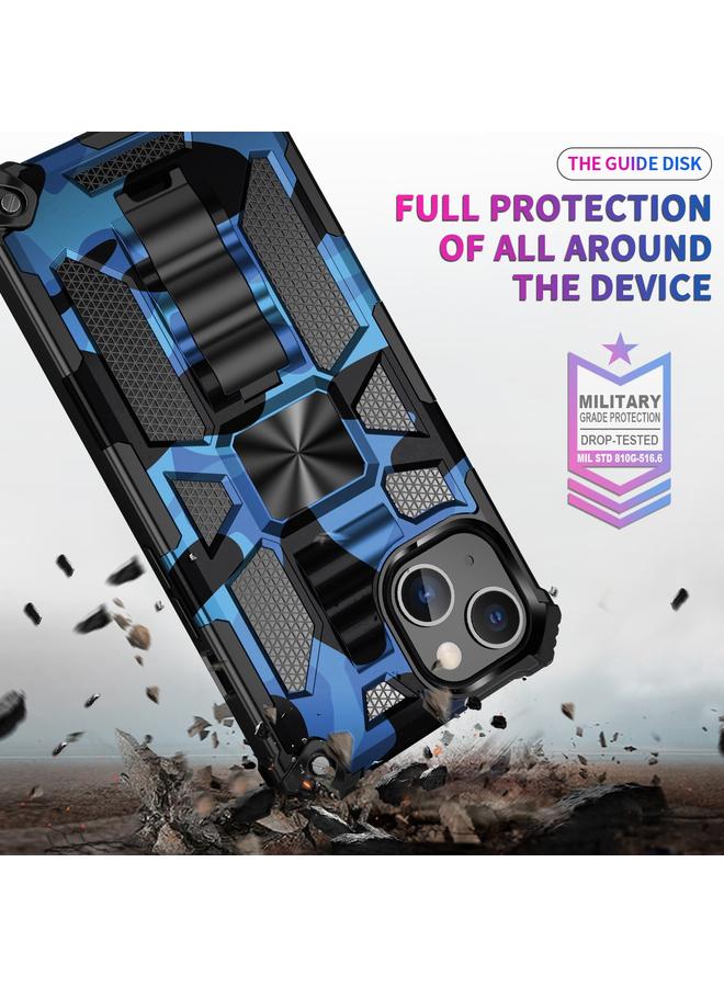 زبون جراب لهاتف iPhone 13 mini مصنوع من مادة TPU + PC المغناطيسية مع حامل مموه - Image 5