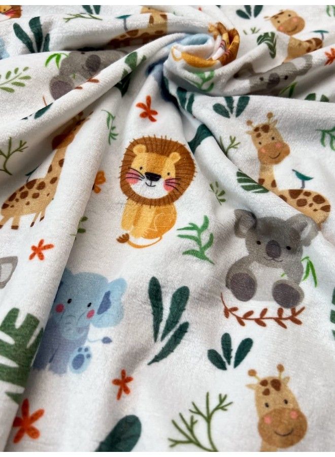 BUTTZO Baby Blanket For Boys Girls Double Layer Soft Plush Minky Blanket With Dotted Backing Toddler Baby Newborn Blanket Shower Gifts (Cute Animal 30 X 40 Inches) - Image 4