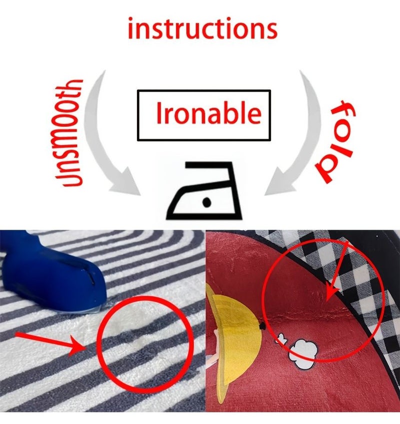 Rose Red Immersion Pattern Soft Floor Mat for Living Room Kitchen Supplies Square 480G Weight 0.39inch Thickness Size 15.8in By 23.6in - Image 5