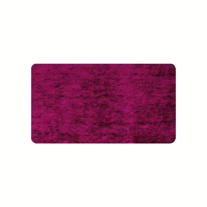 Rose Red Immersion Pattern Soft Floor Mat for Living Room Kitchen Supplies Square 480G Weight 0.39inch Thickness Size 15.8in By 23.6in - Image 3
