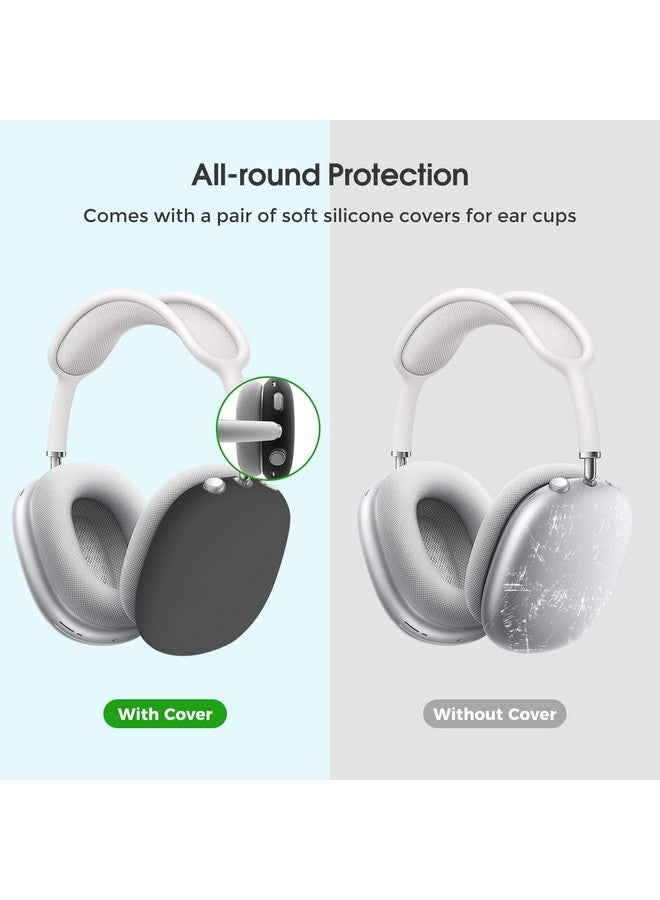 ProCase Hard Case for AirPods Max, Travel Carrying Headphone Case with Silicone Earpad Cover & Mesh Pocket, AirPods Max Protective Portable Storage Bag -Black - Image 2