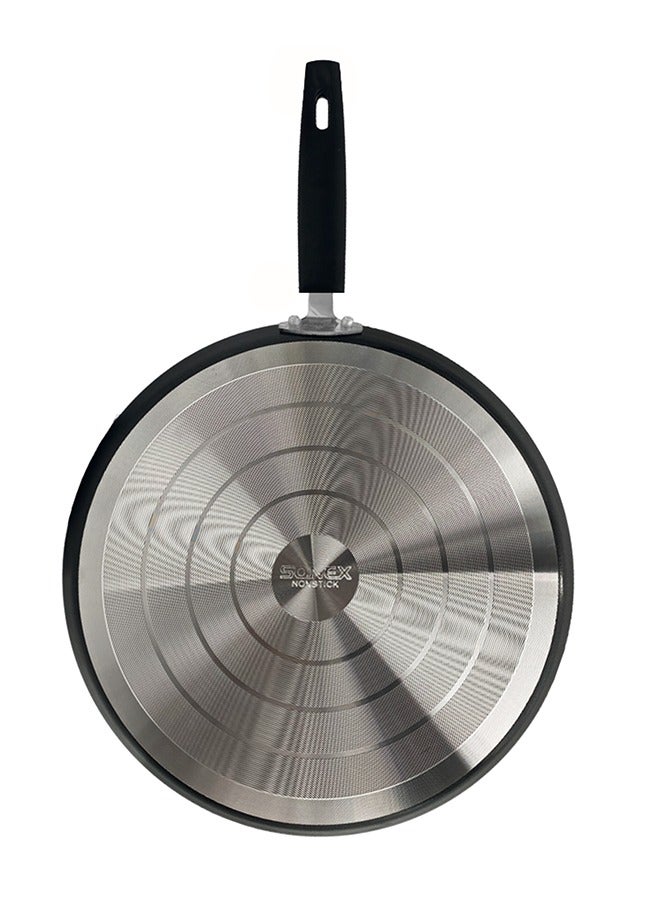 SONEX صفيحة تسخين أنيقة من Sonex مقاس 32 سم، صفيحة تسخين ممتازة غير لاصقة، مثالية لتحضير وصفات الإفطار والمزيد، مقبض مقاوم للحرارة من الباكليت، متينة، طويلة الأمد، تسخين متساوي، سهلة التنظيف - Image 3