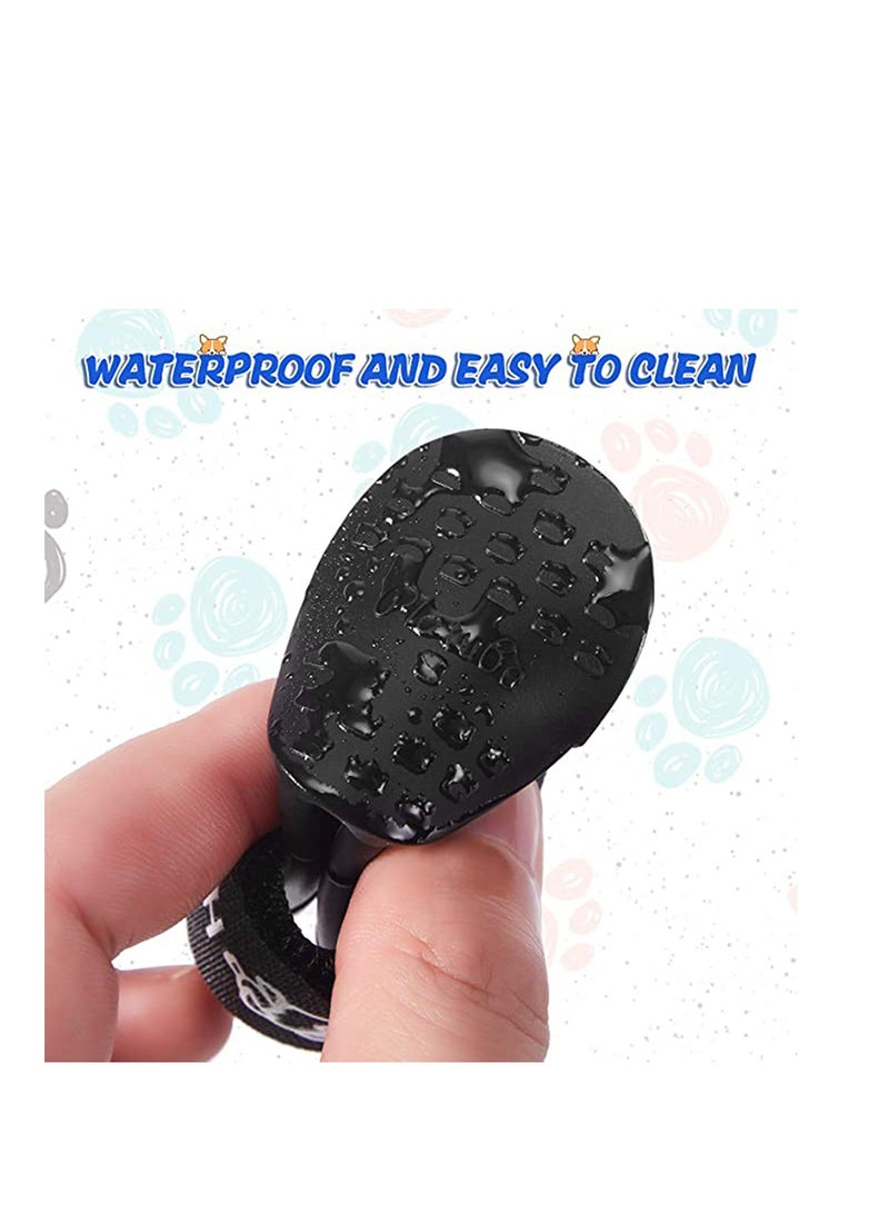 Pet Snow Shoes Dog Rain Boots Candy Colors Dog Silicone Booties Waterproof Anti-Slip and Adjustable for Rainy Snow Weather for Snow Rain Day Middle and Small Dogs - Image 5